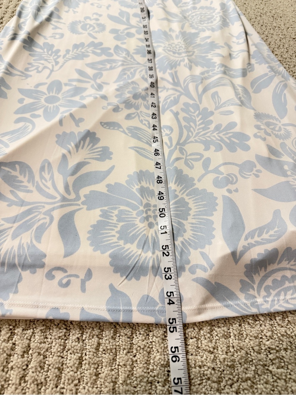Vince Camuto Blue and White Floral Maxi Dress - Picture 7 of 7